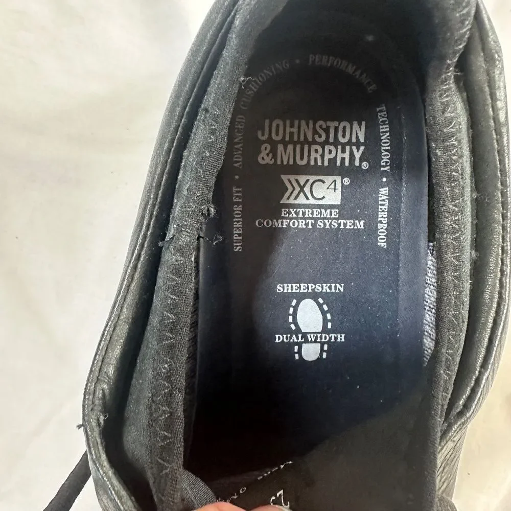 Johnston and Murphy sheepskin leather do with sneakers shoe men's size 9